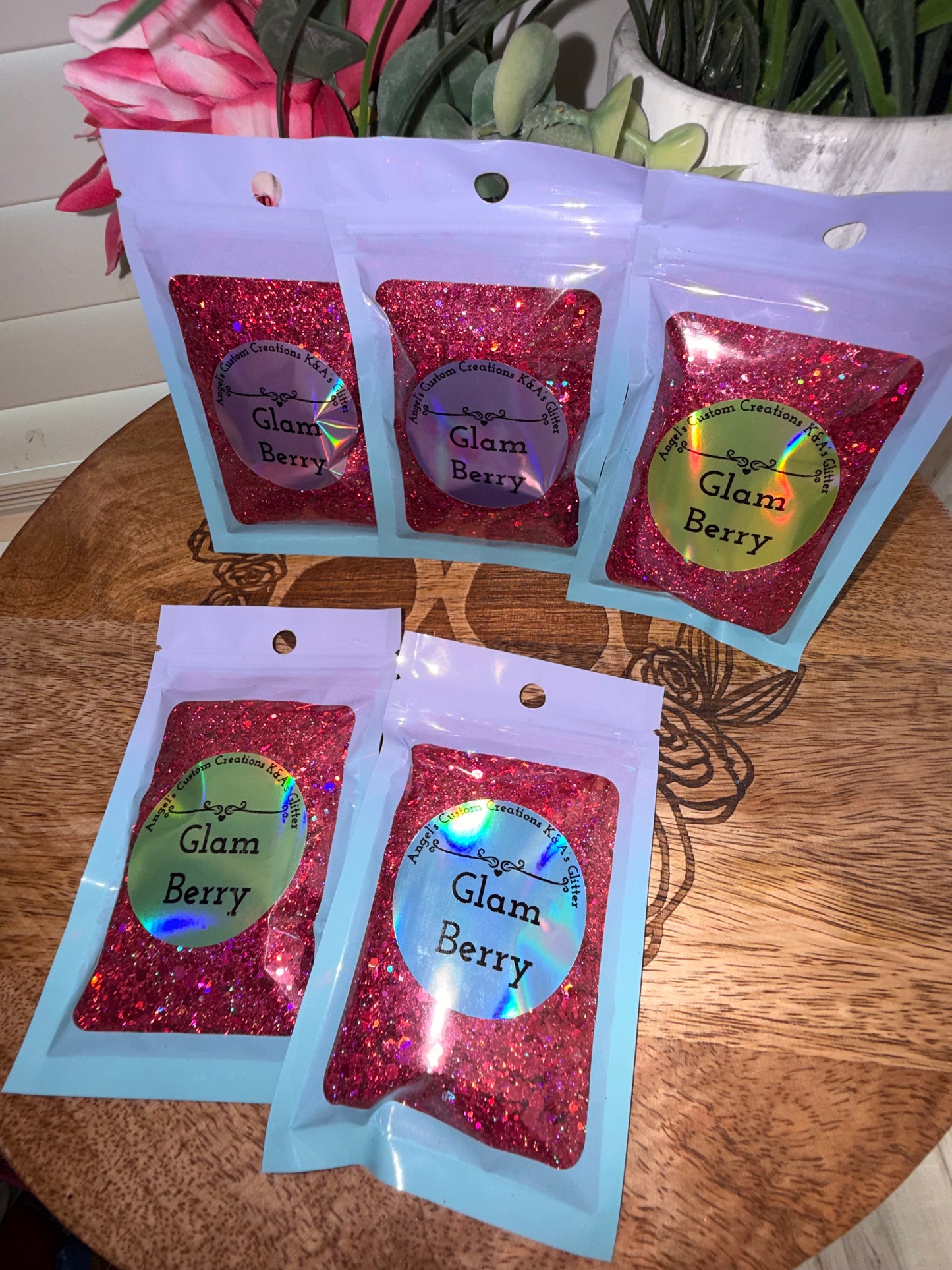 Glam Berry Glitter Sample