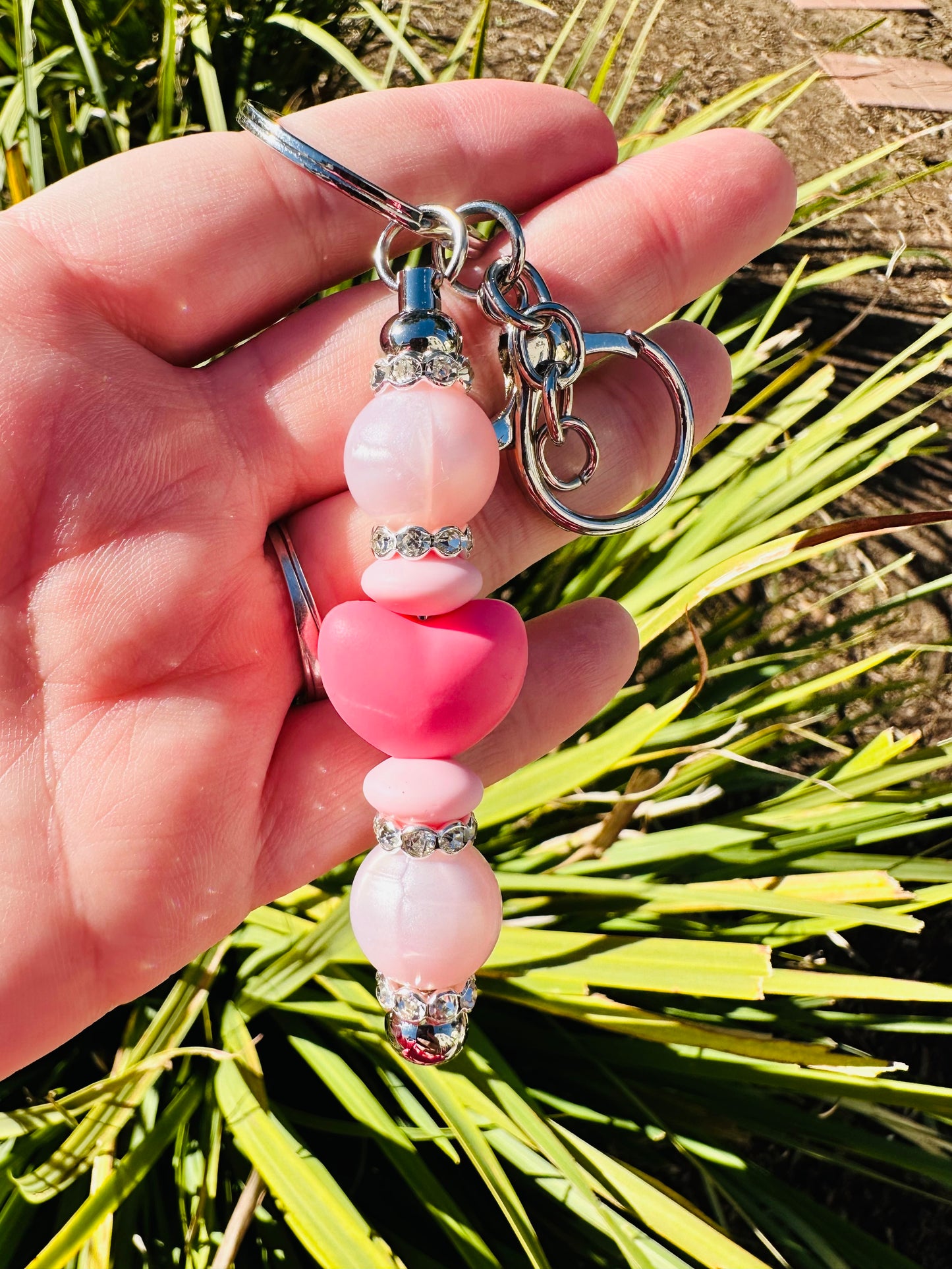 Heart bar keychain