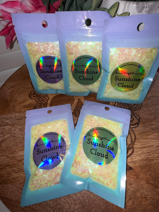 Sunshine Cloud Glitter Sample