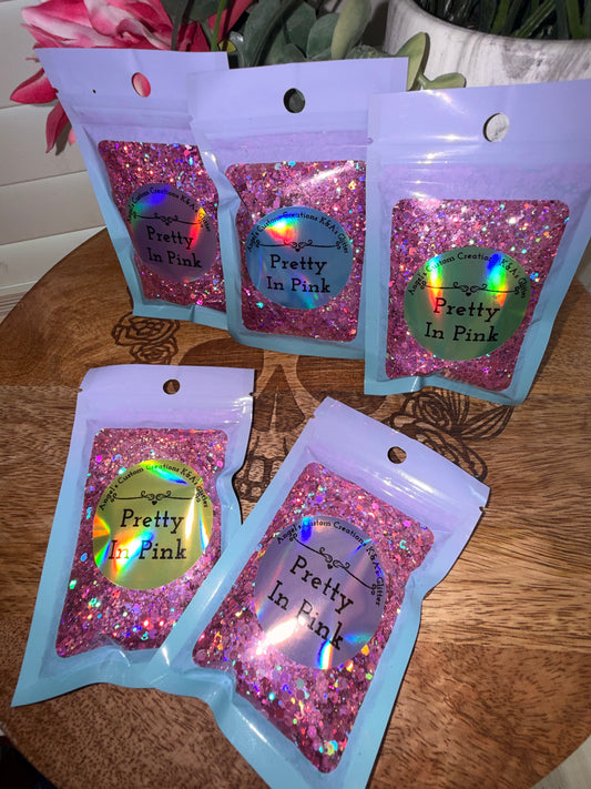 Pretty In Pink Glitter Sample