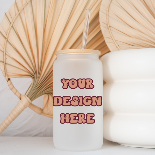 Custom Frosted Glass Tumblers 20oz-25oz